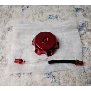 GREHUA Dirt Bike Gas Cap Cover with Vent Tube - Red NEW
